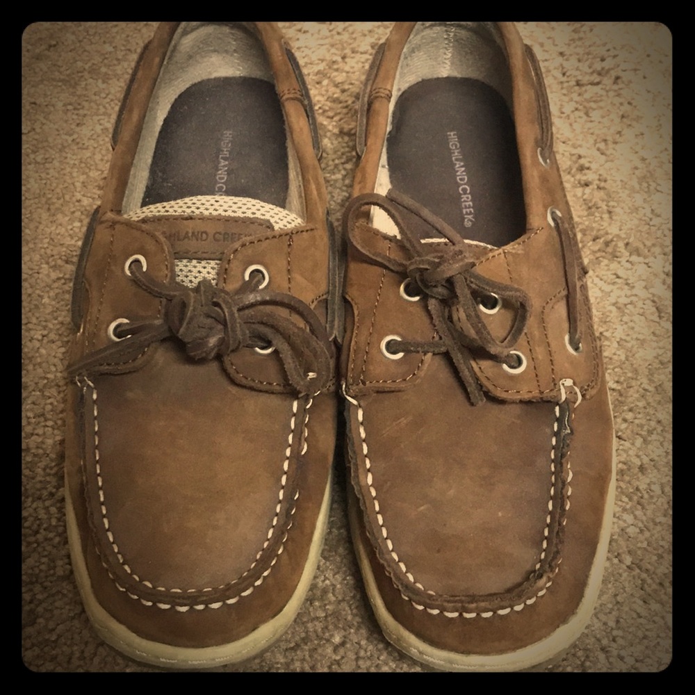 Highland Creek Brown Boat shoes